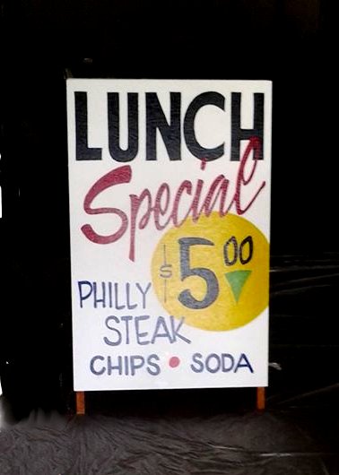 Lunch Special Sign